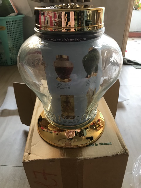 Bình sâm , bình ngâm trái cây, linh chi 2,7 lít