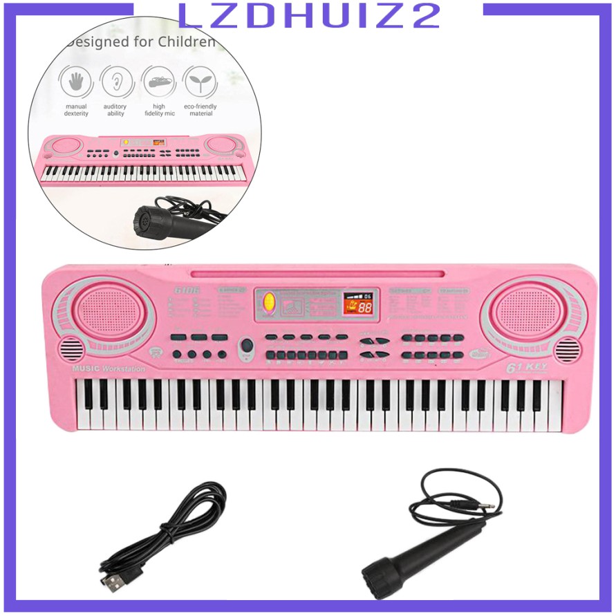 Đàn Piano Điện Tử 61 Phím Có Mic Cho Bé