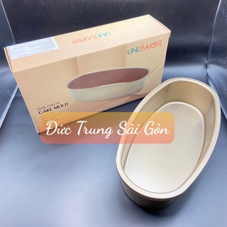 Khôn bánh Oval chống dính 23*12*5cm, thép Cacbon. Khuôn UNIBAKER