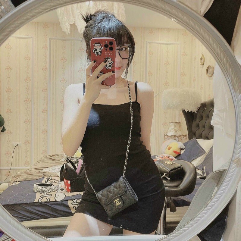 Ví cầm tay đeo chéo mini fullbox