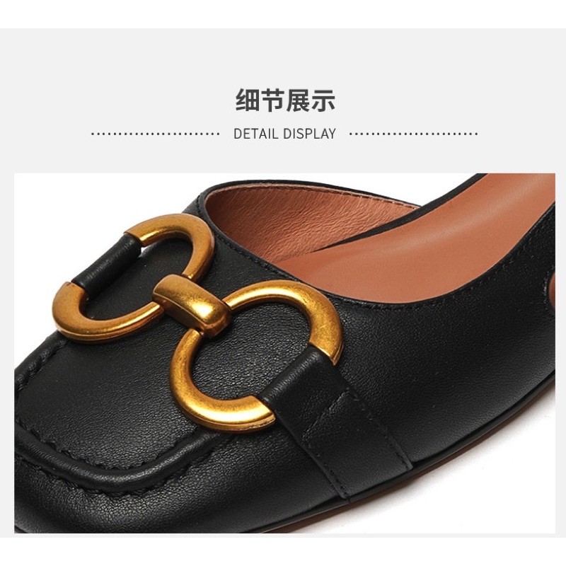 (HÀNG CÓ SẴN) Sandal 2cm da mềm khoá tròn bẹt BIG SIZE 34-43