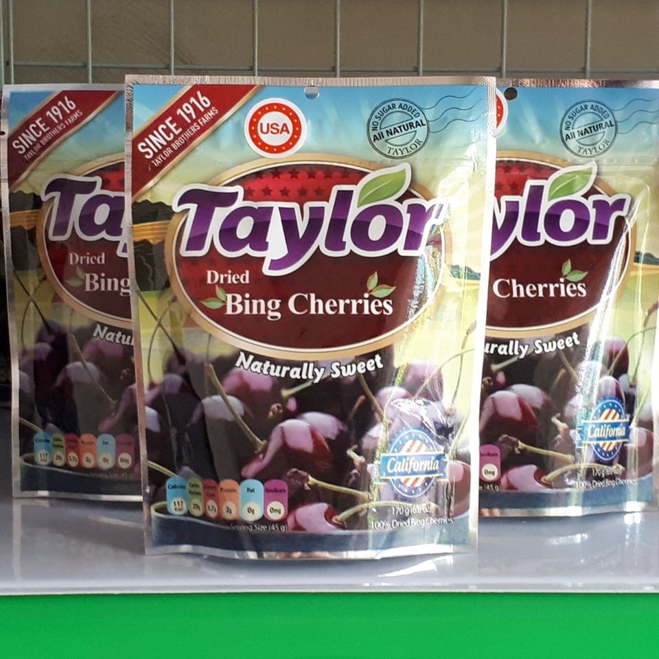 LÊ MINH FOOD - Quả Cherry Sấy Dẻo Không Đường Taylor Mỹ - Túi 170gram