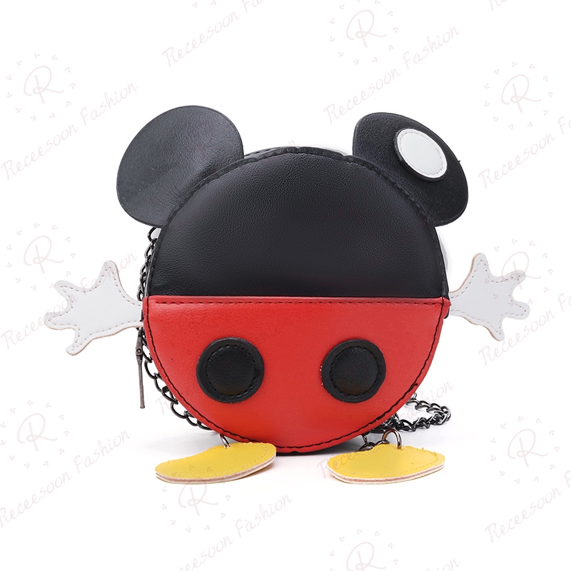 Cartoon Mickey Mouse Kids Shoulder Bags Girls Mini Bag Cute Minnie Crossbody Bag Girl Birthday Gift