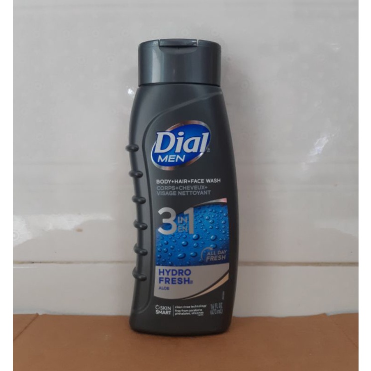 Sữa tắm gội Dial For Men 3in1 Hydro Fresh 473ml