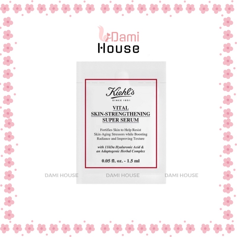 (Sample 1.5ml) Tinh chất trẻ hoá da Kiehls Vital Skin-Strengthening Hyaluronic Acid Super Serum