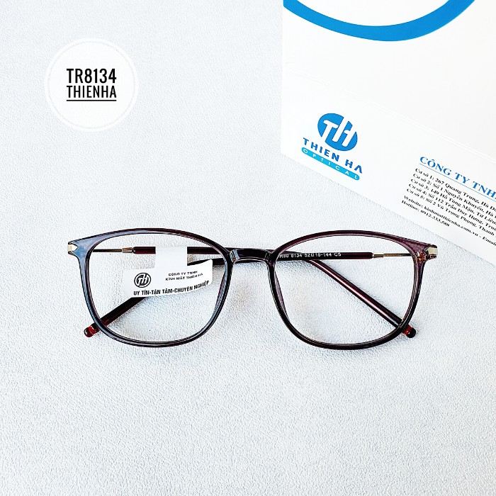 🆓 [ SALE ] Gọng kính cận unisex , kính mắt Thiên hà mã TR8134 chất liệu nhựa nhẹ càng bằng kim loại mảnh thiết kế độc | BigBuy360 - bigbuy360.vn