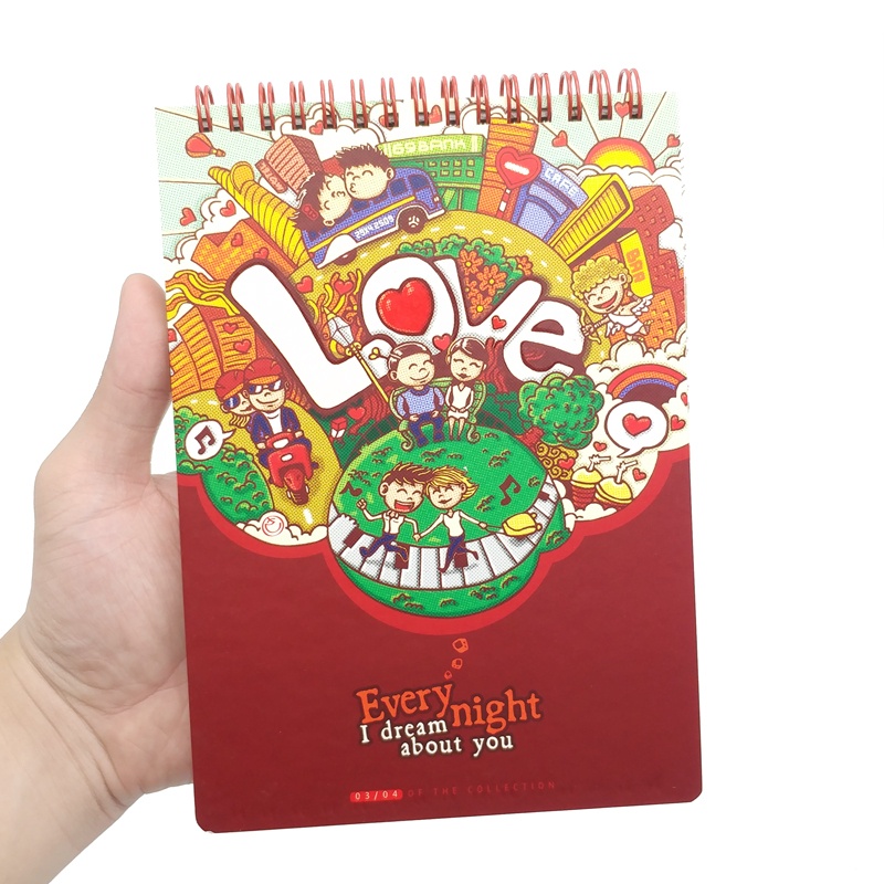 Sổ Lò Xo Kẻ Ngang Những Giấc Mơ 140 Trang 80gsm Size L Khai Trí Stationery - Love