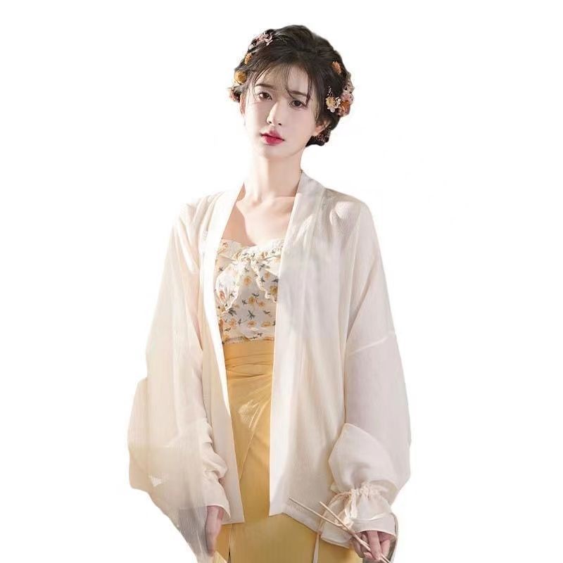 [M &amp; E] Đầm Sườn Xám Múa Bụng Cổ Điển Zhiyi 2022 Cách Tân Han Elements Yuzi Cho Nữ