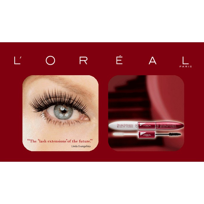 MASCARA 2 ĐẦU LOREAL PARIS DOUBLE EXTEND BEAUTY TUBES | BigBuy360 - bigbuy360.vn