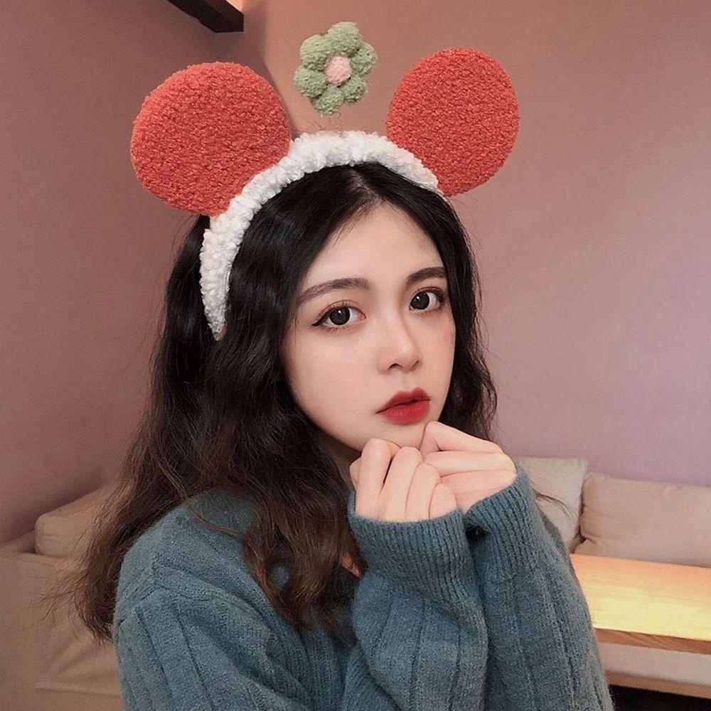 TWINKLE Băng Đô Tai Gấu Bông Hoạt Hình Đáng Yêu Dành Cho Bé Gái