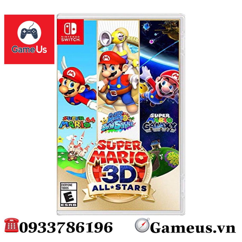 Game Nintendo Switch : Super Mario 3D All-Stars Hệ Us