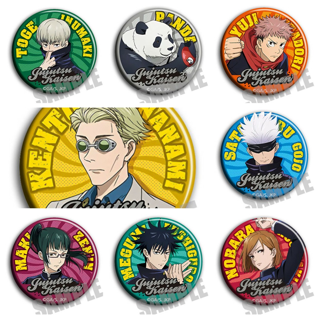 (m04) Huy hiệu cài áo IN HÌNH Jujutsu Kaisen Chú thuật hồi chiến anime chibi dễ thương