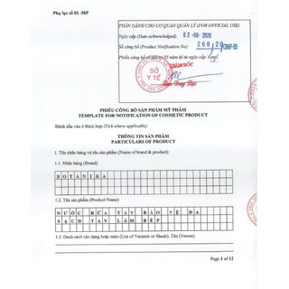 nước rửa tay botanika