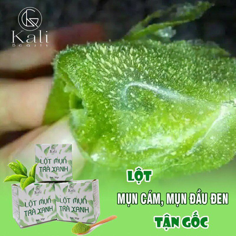 lột mụn trà xanh