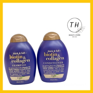 Dầu gội biotin collagen tím ogx 385ml cặp gội + xả