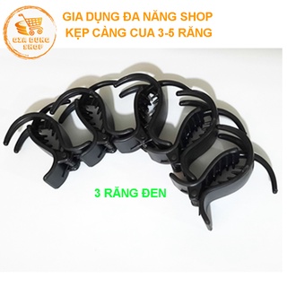 (Combo 3) Kẹp Tóc Càng Cua Trơn Chất Lượng, Kẹp 3 Răng - 5 Răng