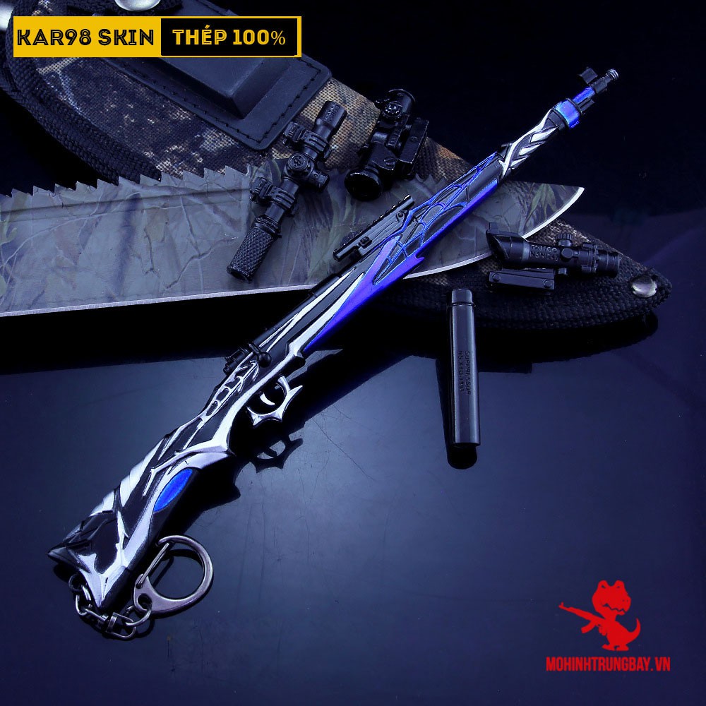 Mô Hình PUBG Kar98 SKin Spider Tặng Kèm 3 Scope Và Kệ Trưng Bày