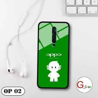 Ốp lưng Oppo Reno 2F  - in hình 3D Logo điện thoại
