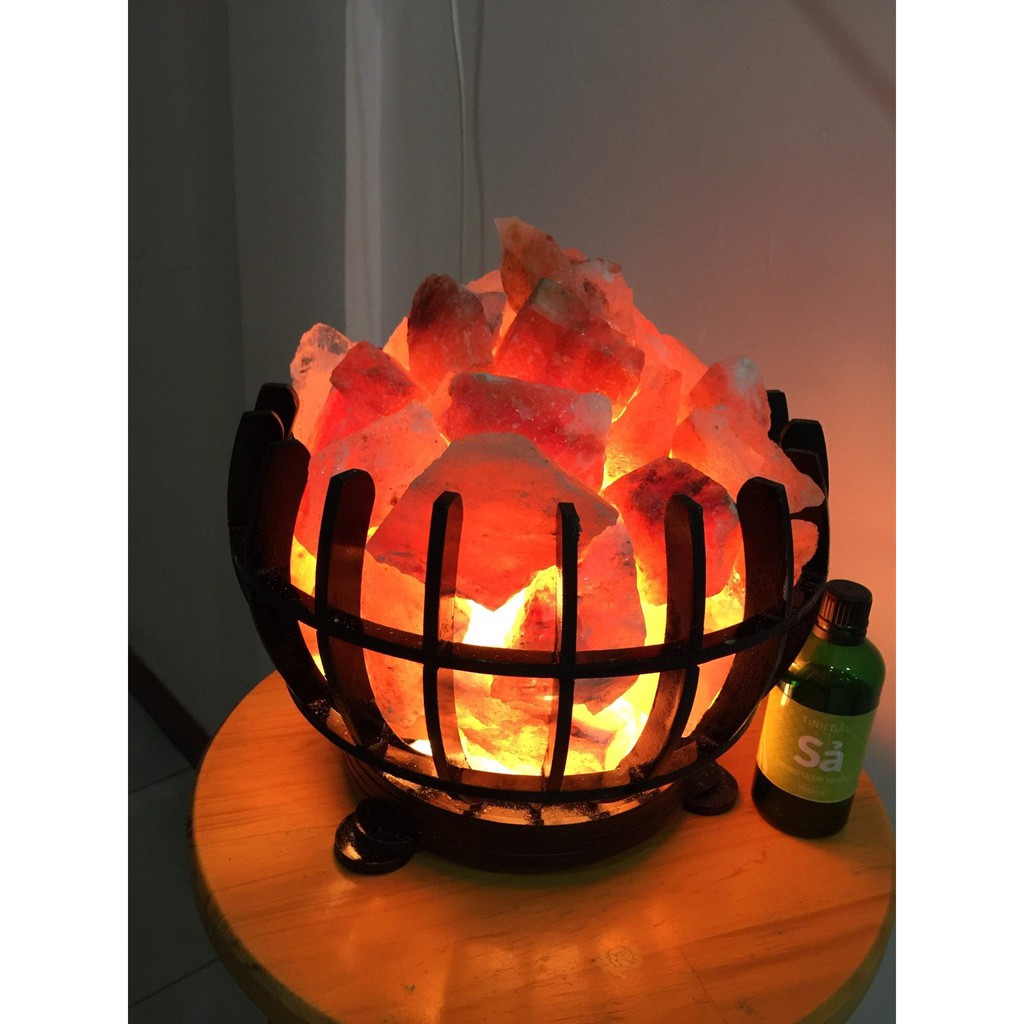 Đá muối hồng Himalaya  Tắm/ Ngâm chân/Trang Trí Đèn 1kg Viên thô