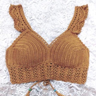Áo bikini len móc
