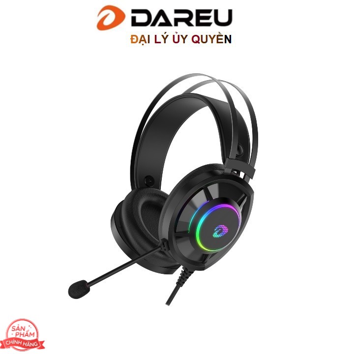 Tai nghe Gaming Dareu EH469 Black 7.1 RGB Led - EH469 Đen