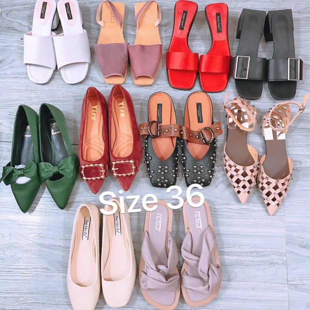 AQ1  Giày dép lẻ size 36  - Hàng xuất đẹp