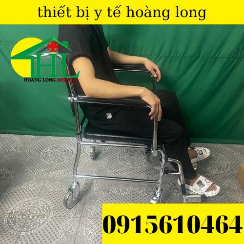 Ghế Bô Vệ Sinh cho người già Lucass GX-900, Có Đệm, có Bánh Xe, Chỗ Gác Chân