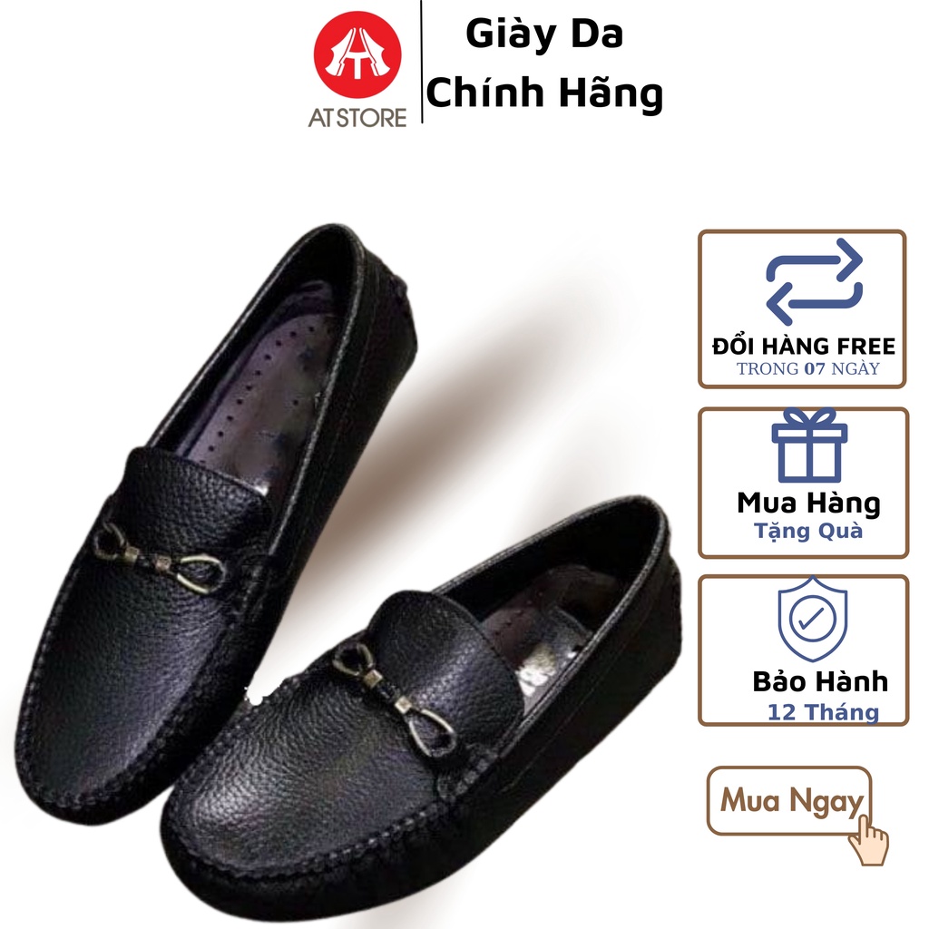 Giày Lười Nam Da Thật, giày mọi Nam đế âm -  Giày Nam Đẹp -  Xả 50% -  Mã GB03