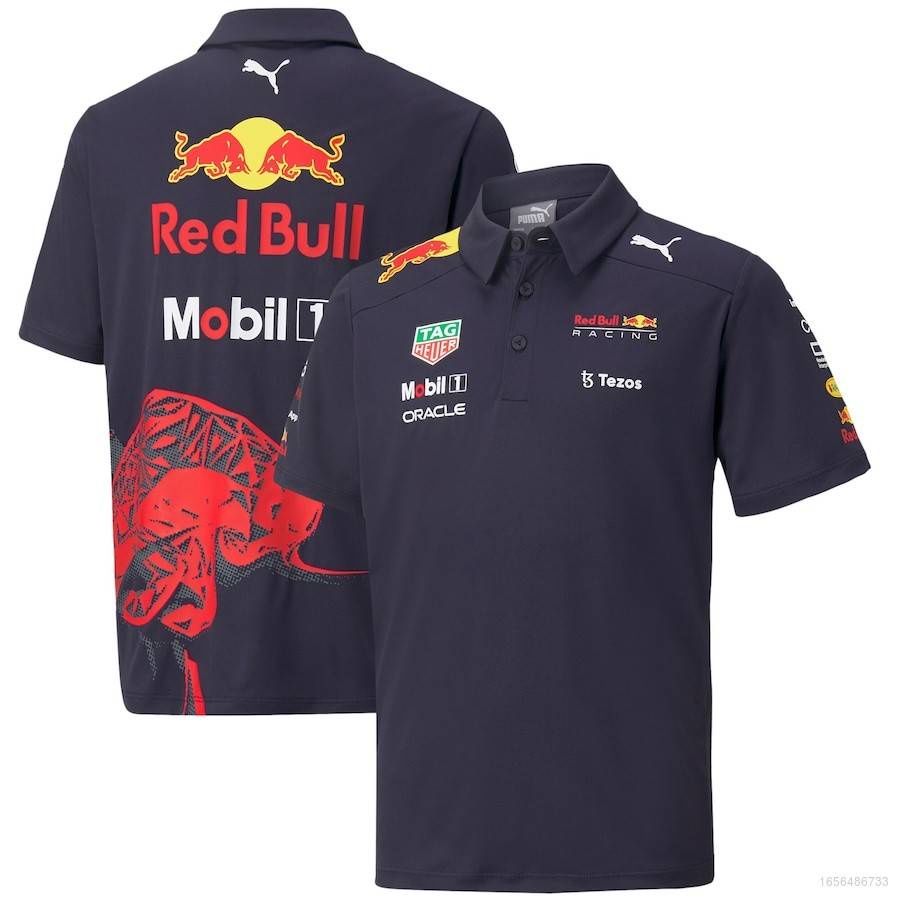 Áo Thun Polo Tay Ngắn In Logo Red Bull Racing 2022 YP2 Thời Trang Unisex PY2