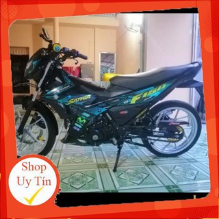 Tem xe satria fi crom chấm bi