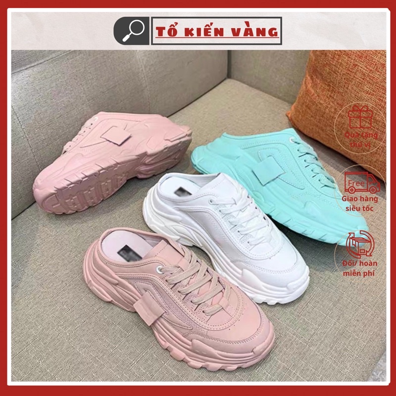 Sục thể thao độn đế hình lá tem sườn Tổ Kiến Vàng 0210