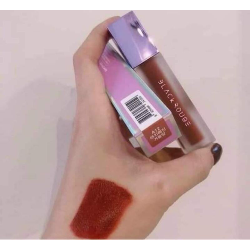Black Rouge A12 đỏ nâu gạch thời thượng ( tặng quà 2 lọ nước hoa mini, 1 gương mini)
