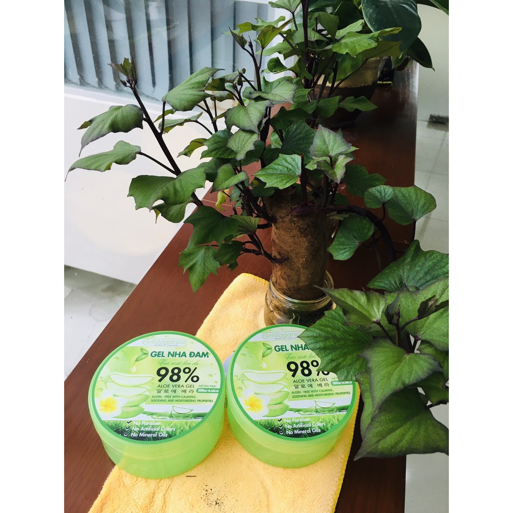 Gel nha đam tươi 98% Milaganics 300g