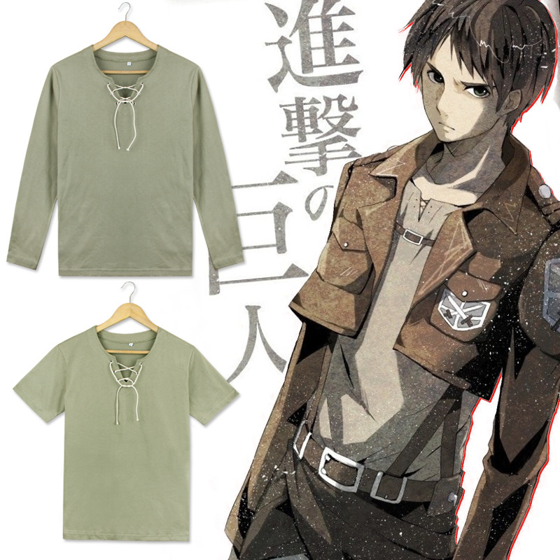 Áo Thun Tay Ngắn In Hình Anime Attack On Titan Kano Shuuya Eren | BigBuy360 - bigbuy360.vn