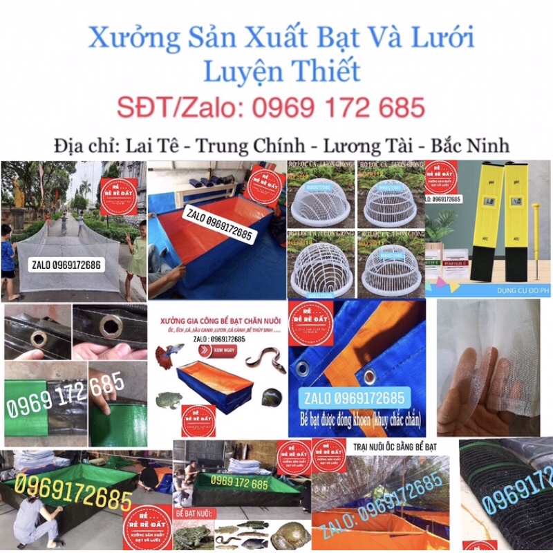 BỂ BẠT CHĂN NUÔI - BẤM CHỌ KÍCH THƯỚC