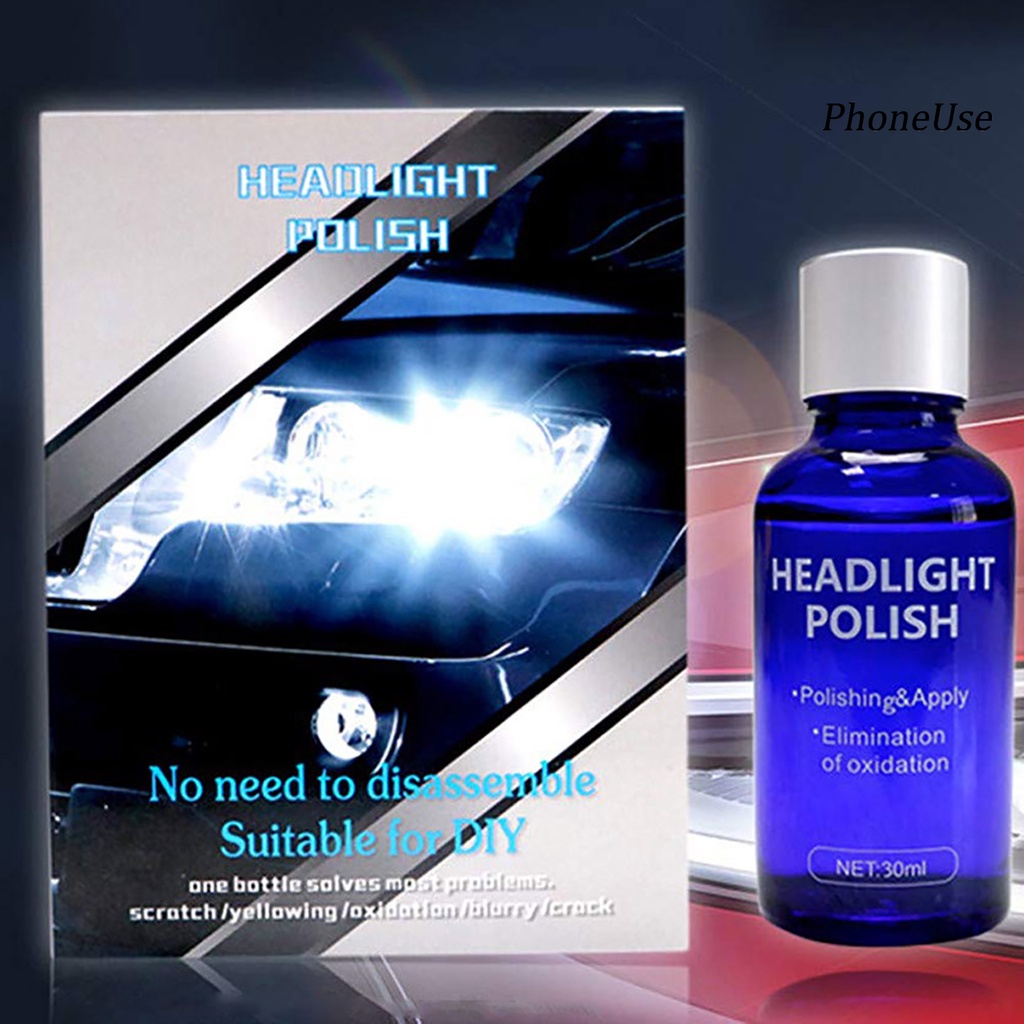 Dung dịch đánh bóng đèn pha xe hơi 30ml