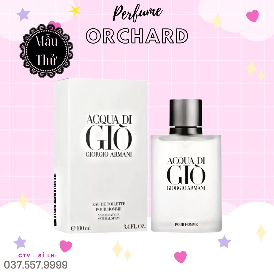 Nước hoa Acqua Di Giò, Giò Pour Homme, Nước hoa Giò mini for men