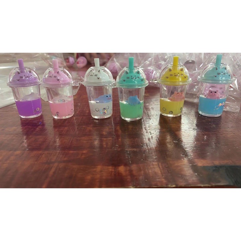 Móc Khoá Nước Hình Thù Dễ Thương  Móc Vàng