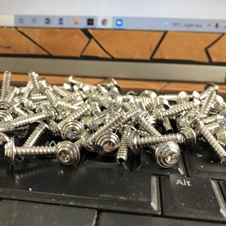 Ốc inox [ĐẦU XOẮN - VN] - răng xoắn 4li15 (m4x15) - dàn áo vario/click