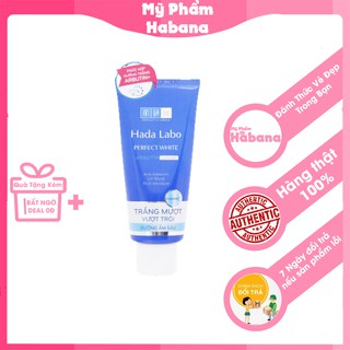 Sữa rửa mặt HADA LABO Perfect White Cleanser dưỡng trắng da hoàn hảo (hàng chuẩn chính hãng - 80g)
