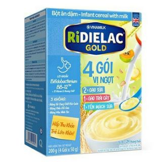 SỮA BỘT DIELAC RIDIELAC GOLD 4 GÓI VỊ NGỌT HỘP GIẤY 200G