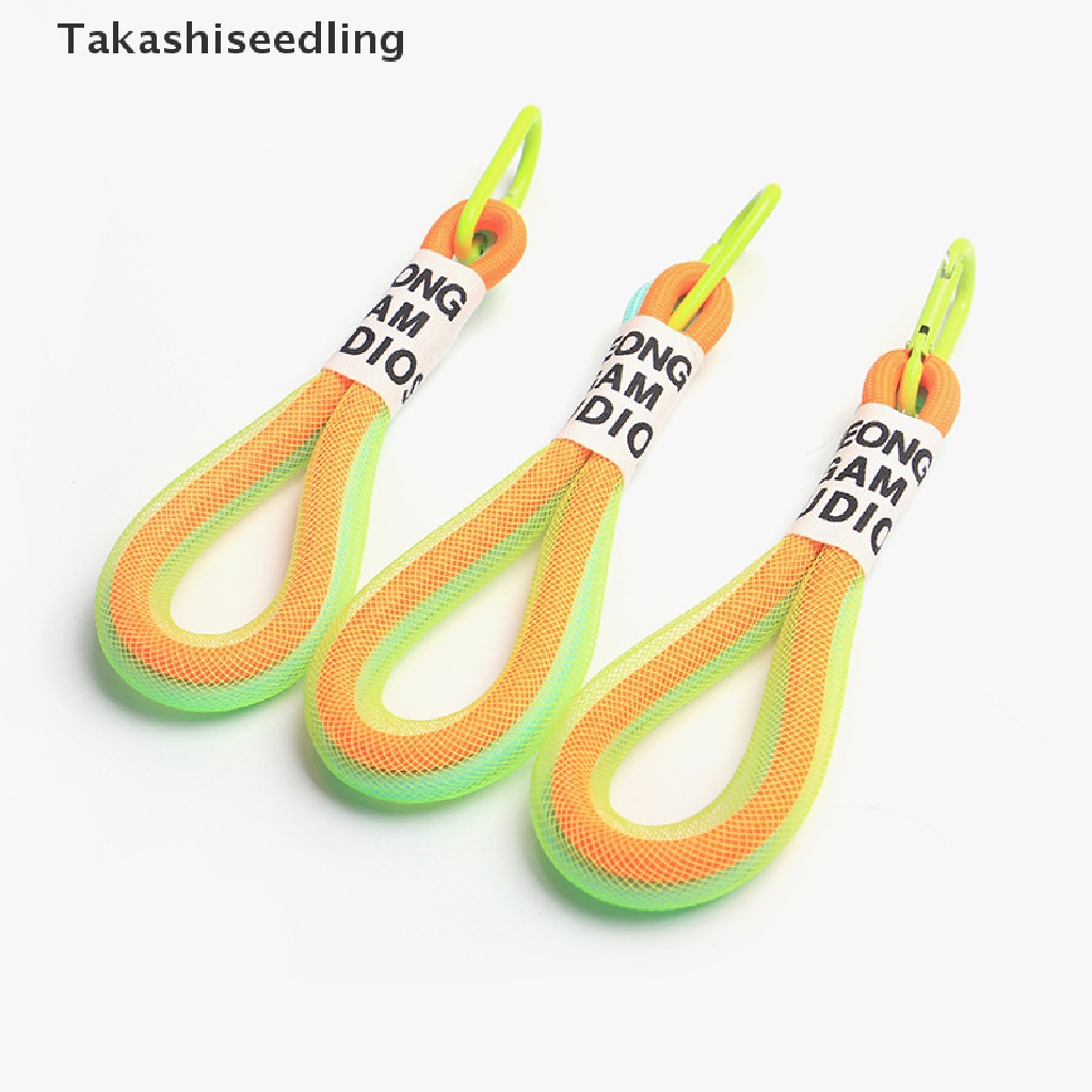 (Takashiseedling) Móc Khóa Dây Bện Ánh Kim Sáng Tạo