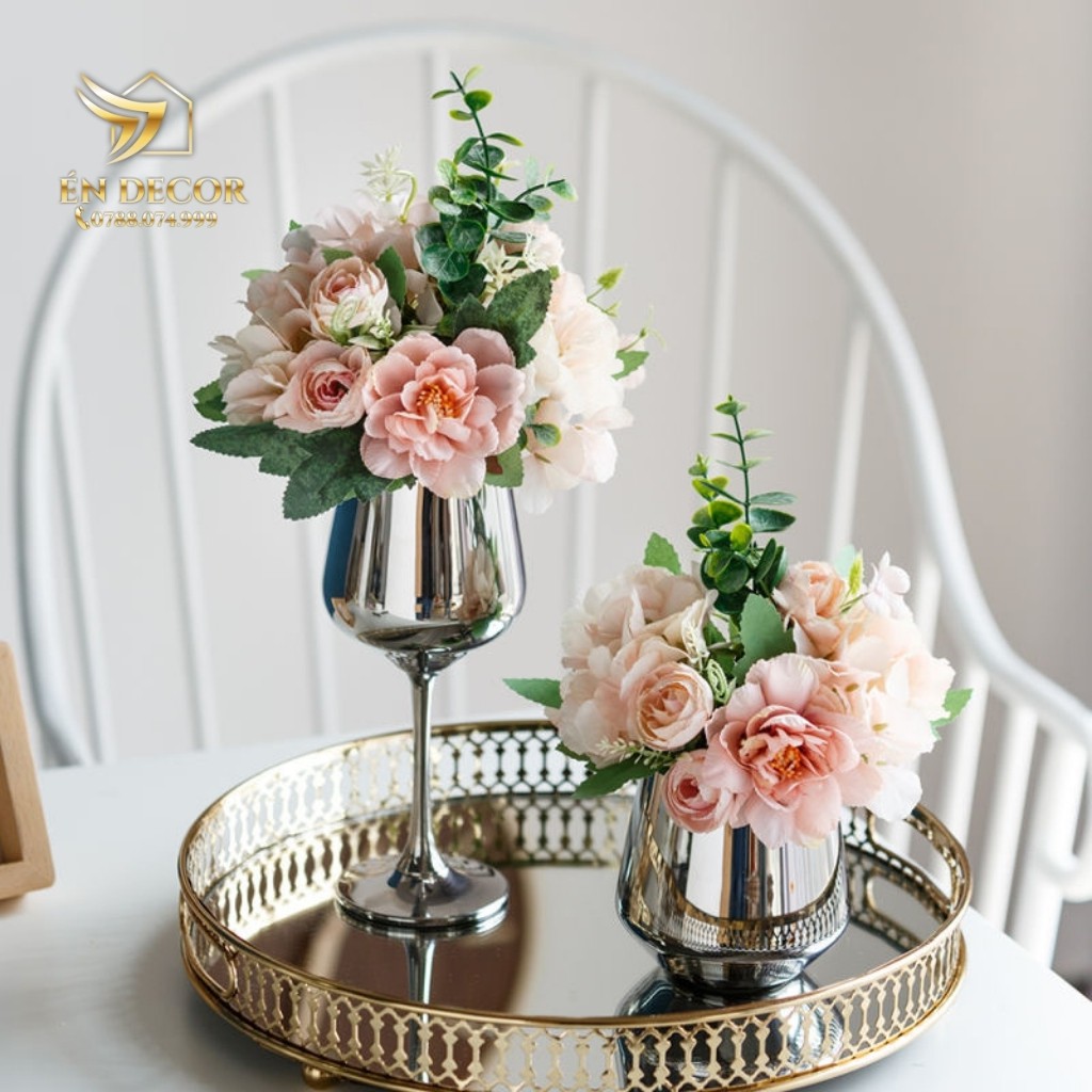 Lọ Hoa Kèm Hoa, Lọ Hoa Xinh Xắn, Trang Trí Nhà Cửa, Én Decor
