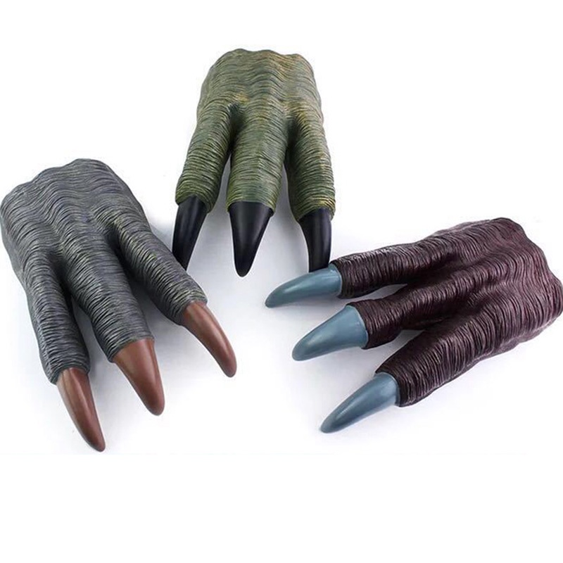 Găng Tay Mềm Hình Móng Vuốt Khủng Long Hóa Trang Halloween Cho Bé Trai