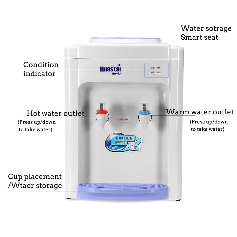 Máy nước văn phòng, Máy nước để bàn, Cây nước nóng lạnh mini Huastar, dễ dàng sử dụng, vô cùng tiện ích