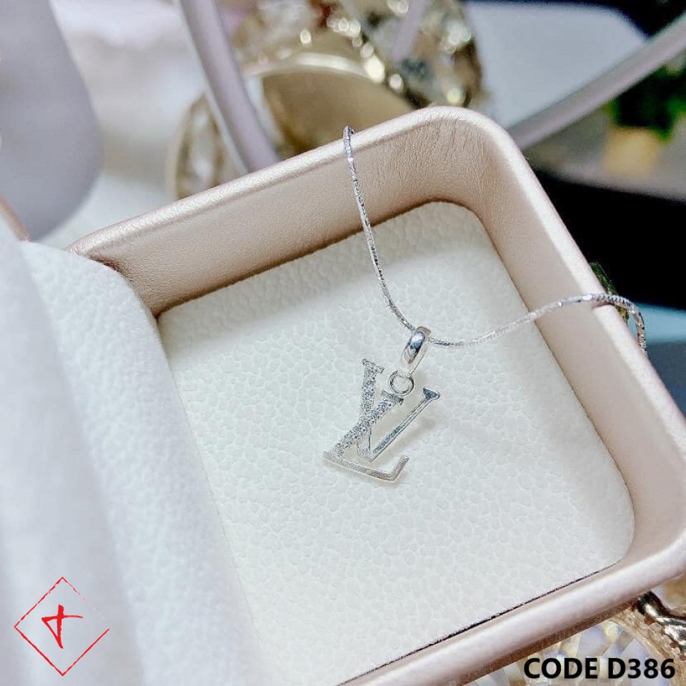 Dây chuyền bạc mặt LV TIMS D386