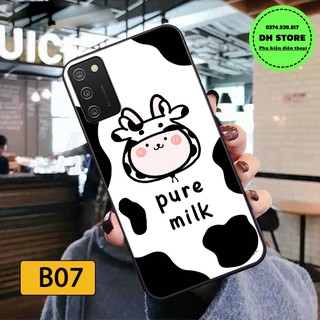 Ốp lưng Samsung A02 - Samsung A02S Ốp lưng điện thoại in hình bò sữa cute, đáng yêu, chất liệu in UV cao cấp bền đẹp.
