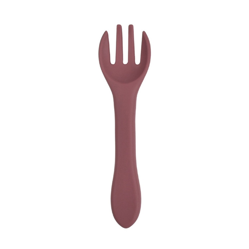 Bộ Muỗng Nĩa Bằng Silicone Tập Ăn Dành Cho Bé 6 Tháng Tuổi