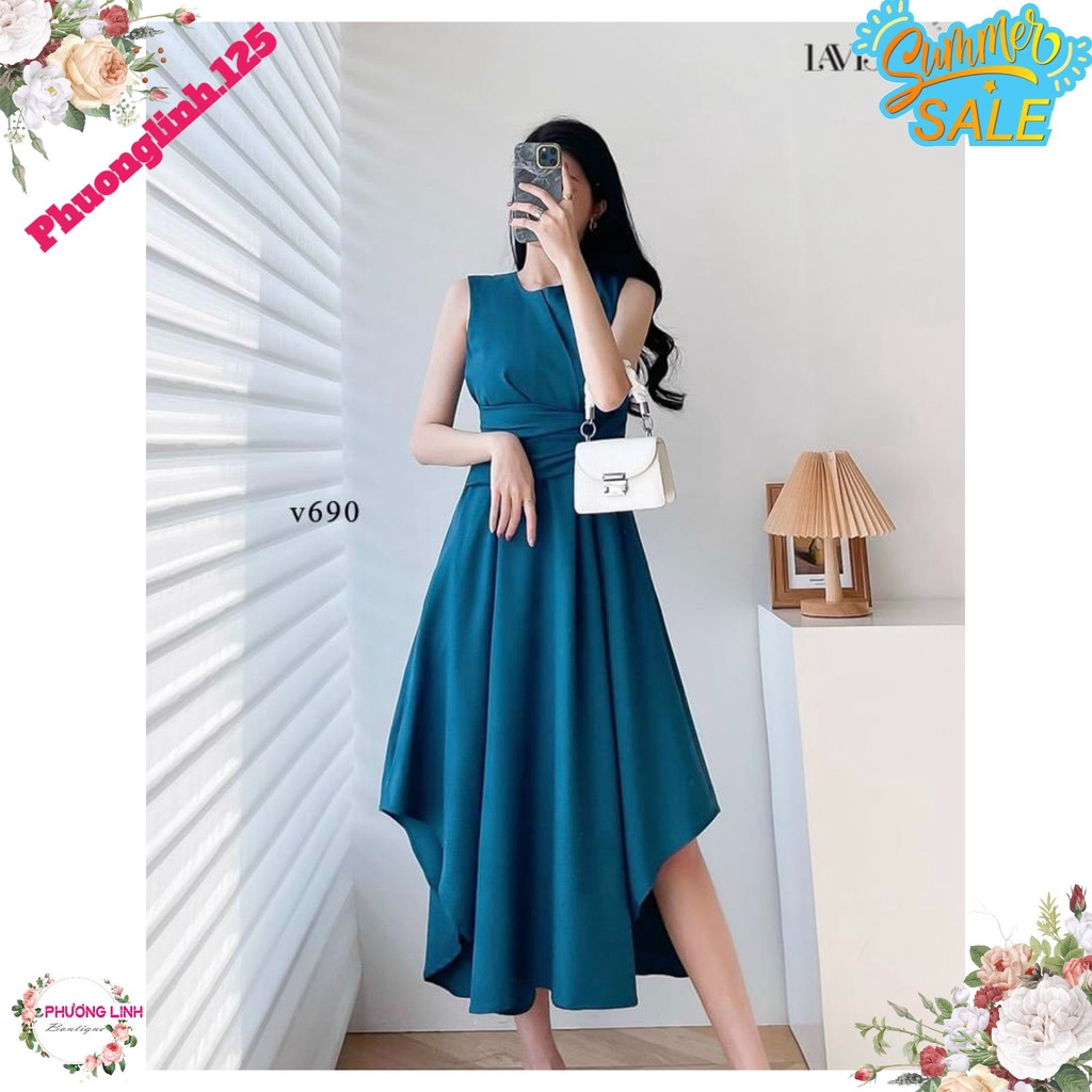 VÁY XANH NB  XÒE LY EO | BigBuy360 - bigbuy360.vn