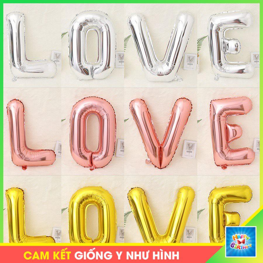( size Đại 80cm) Bóng chữ LOVE trang trí sinh nhật, tiệc cưới #TrangTriSinhNhat